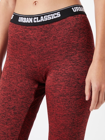 Urban Classics Skinny Leggingsit värissä punainen