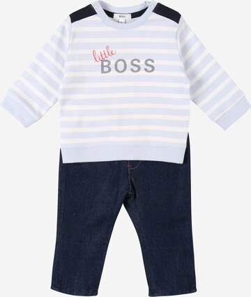 BOSS Kidswear Set in Blau: front