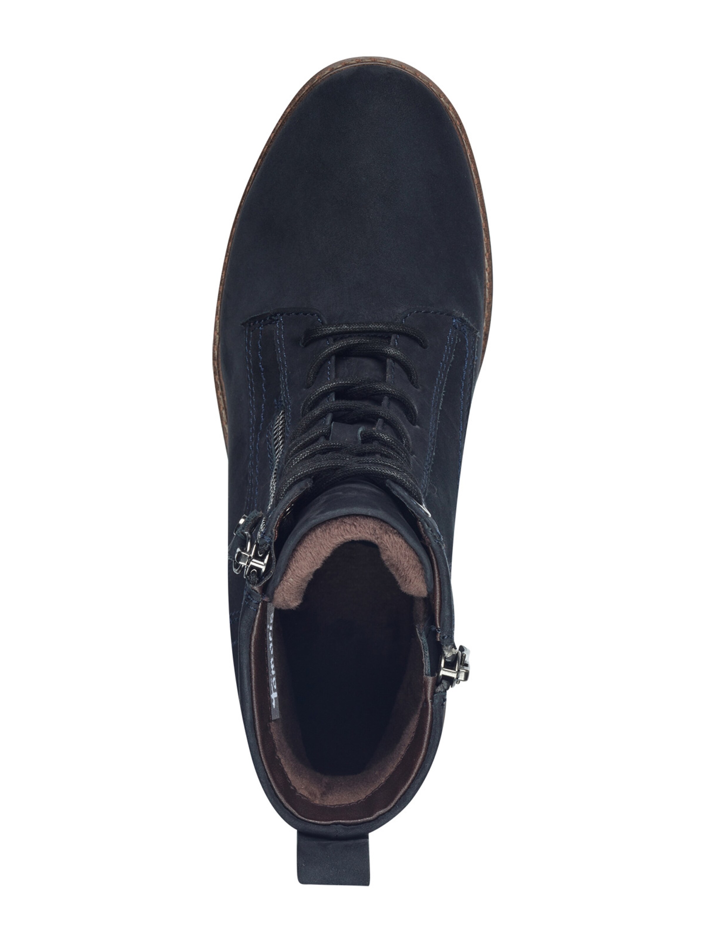 Tamaris Botki sznurowane w kolorze niebieski