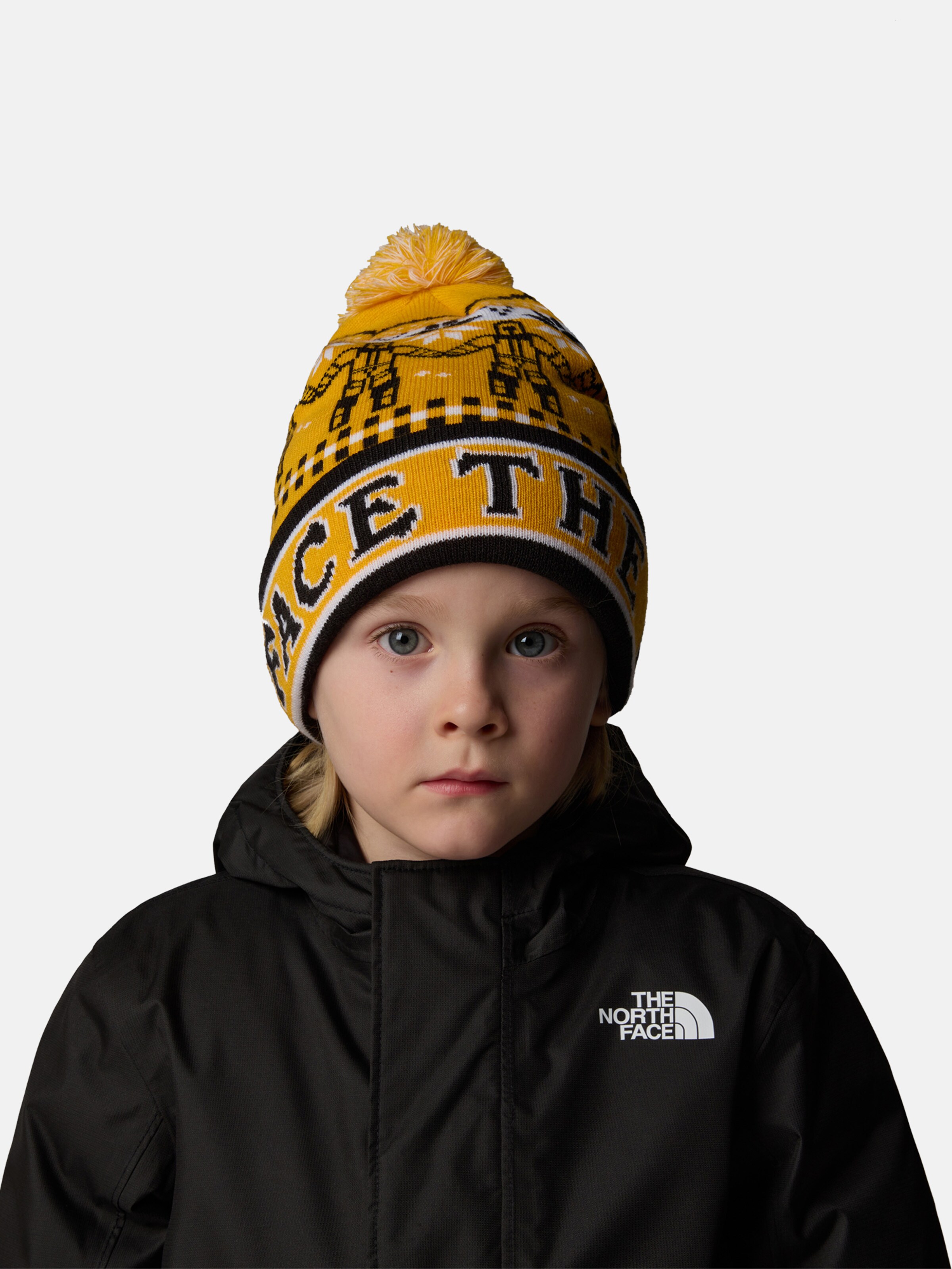 North face yellow beanie hotsell