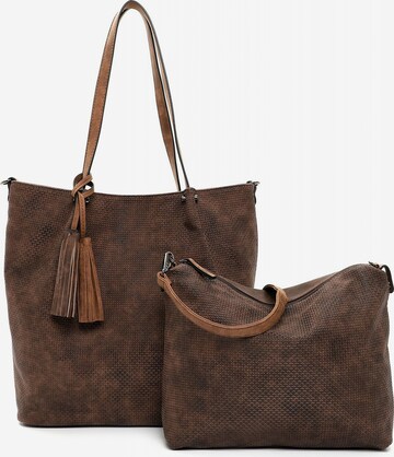 Emily & Noah Shoulder Bag 'Surprise ' in Brown: front