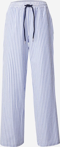 Wide leg Pantaloni 'Danenynne Searsucker' di Danefae in blu: frontale