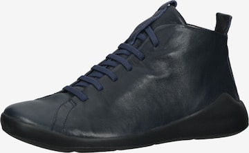 THINK! Lace-Up Ankle Boots in Blue: front