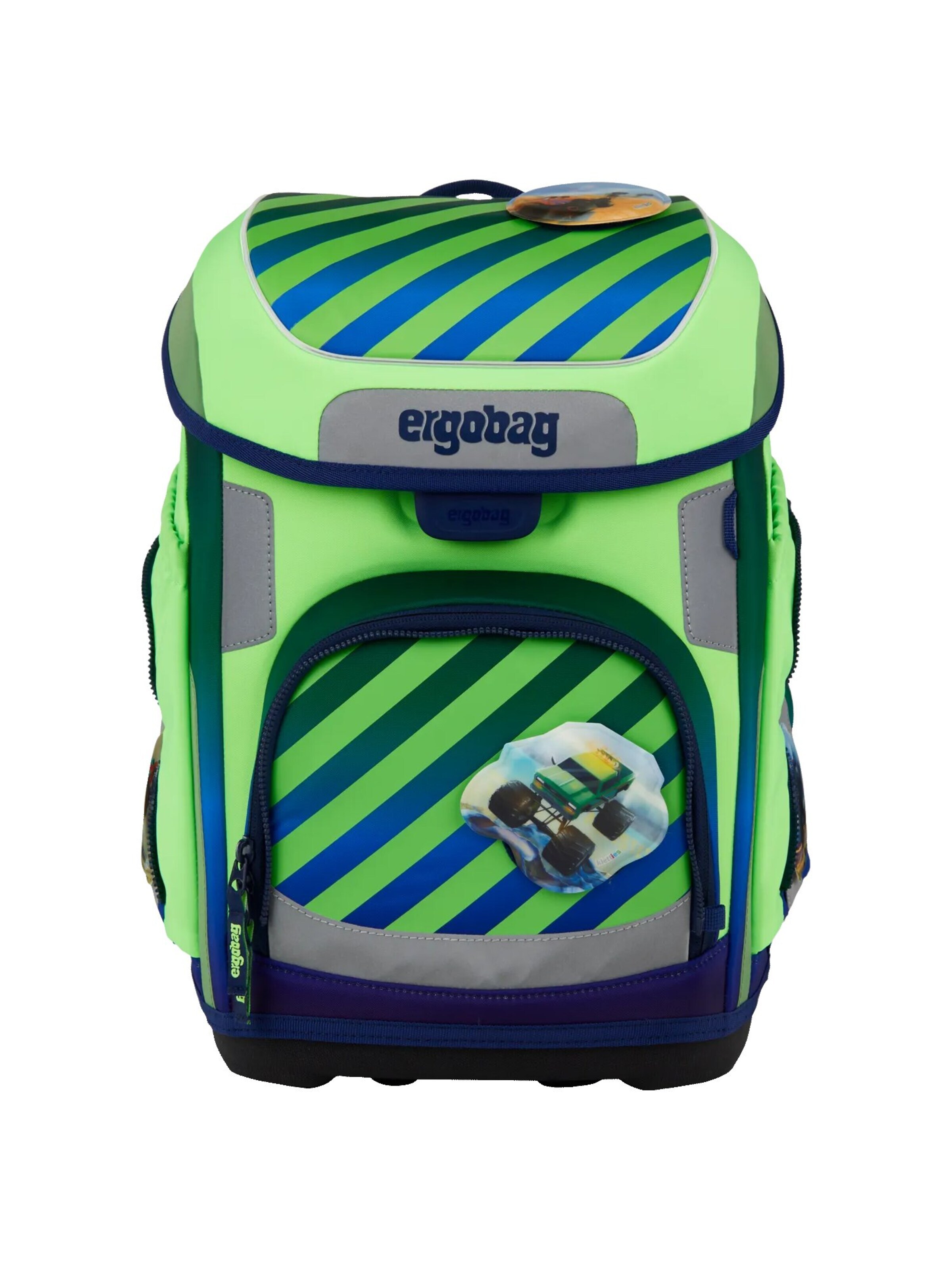 ergobag Backpack 'Schulranzen-Set cubo Set' in Blue