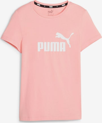 rozā PUMA T-Krekls 'Essentials': no priekšpuses