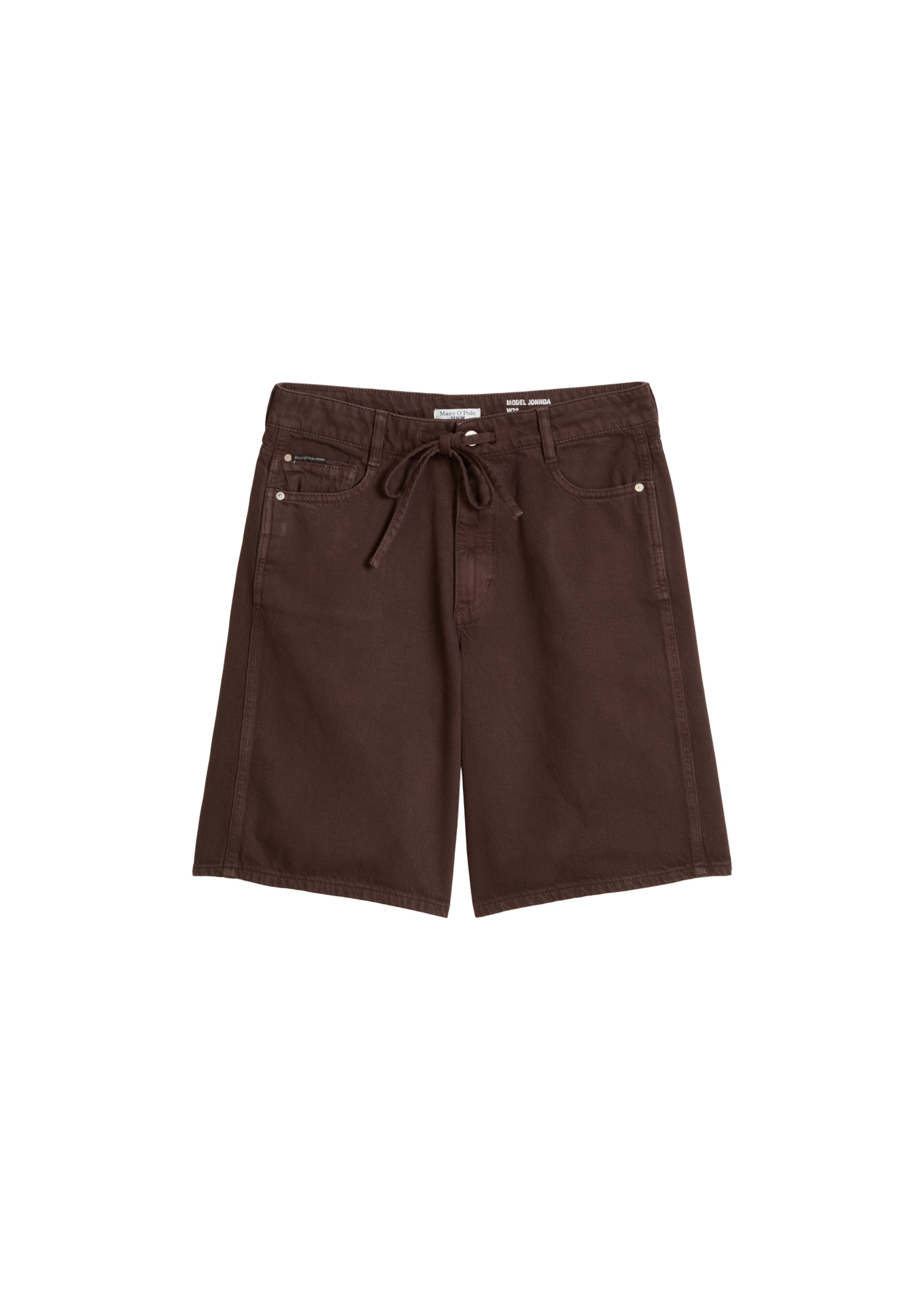 Marc O'Polo DENIM Flared Trousers in Brown: front