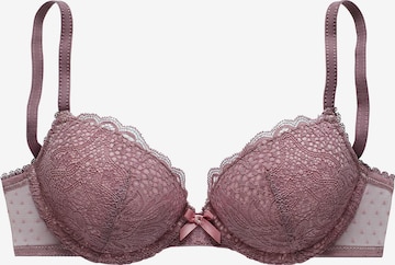 VIVANCE Push-up Bra in Purple: front