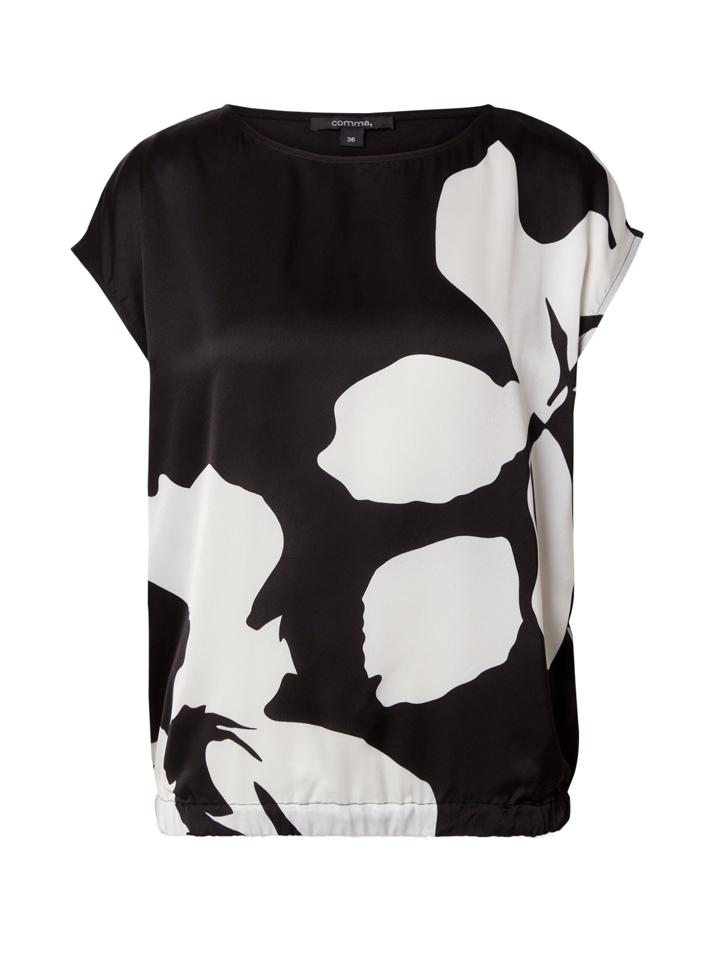 COMMA Μπλούζα σε μαύρο: μπροστά