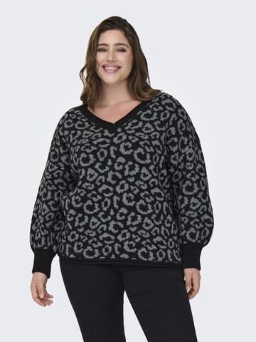 ONLY Carmakoma Pullover 'CARJade' in Schwarz: Vorderseite
