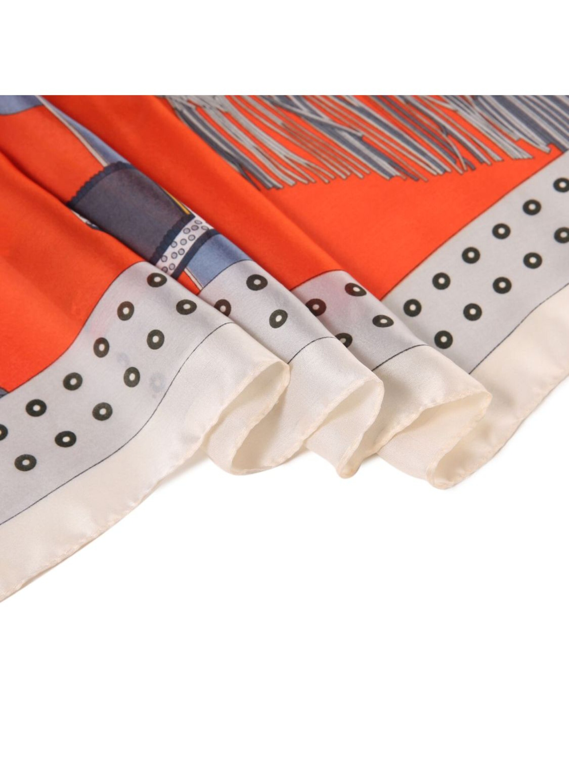 Sciarpa 'Etole de Soie Ironhorse Florina' di alberto cabale in arancione