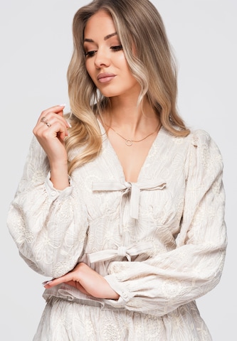 Chemisier Ombre en beige : devant