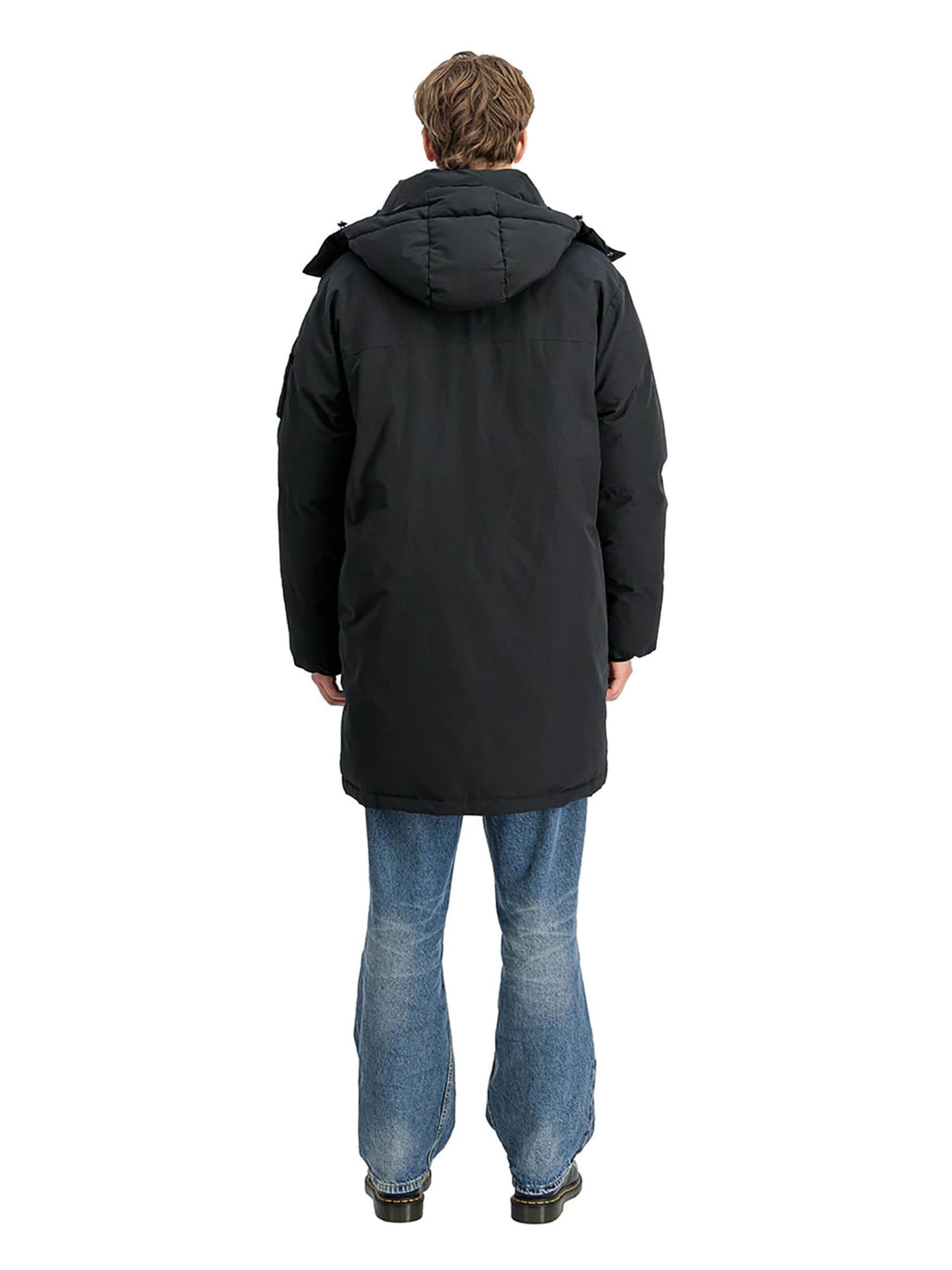 ALPHA INDUSTRIES Winter Parka 'Puffer' in Black