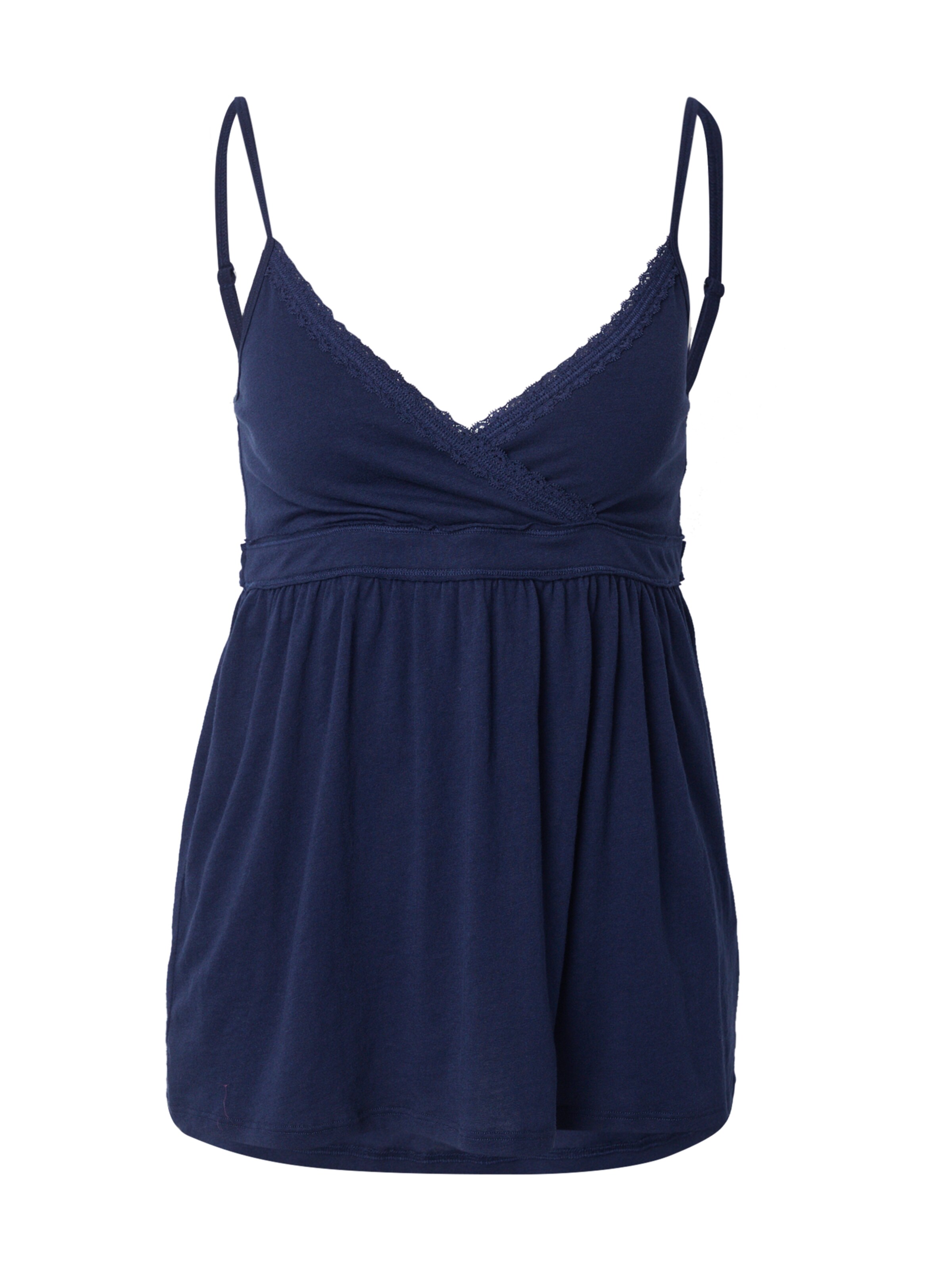 HOLLISTER - Top em azul: frente