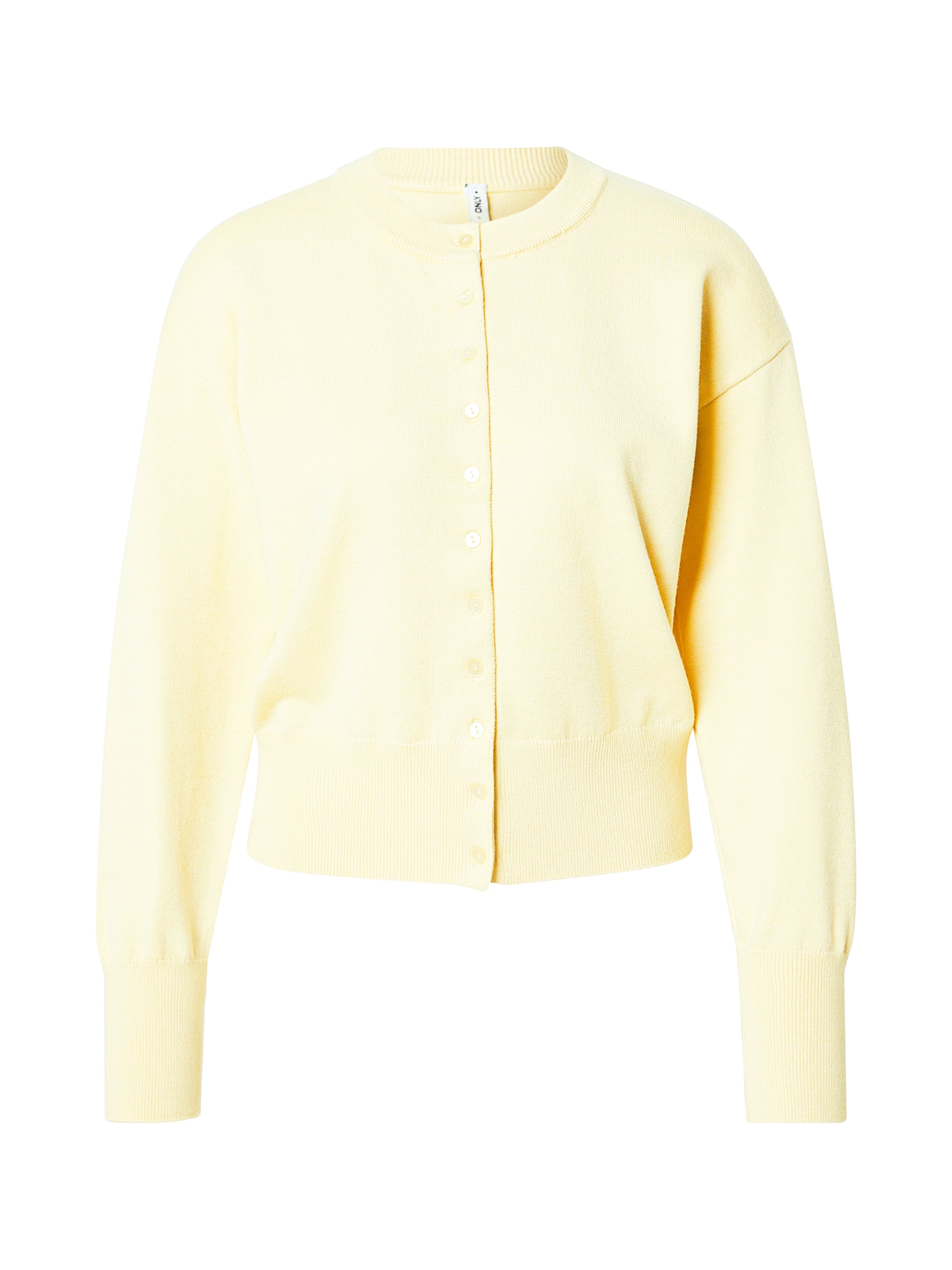 ONLY Strickjacke 'ONLMio' in hellgelb, Produktansicht