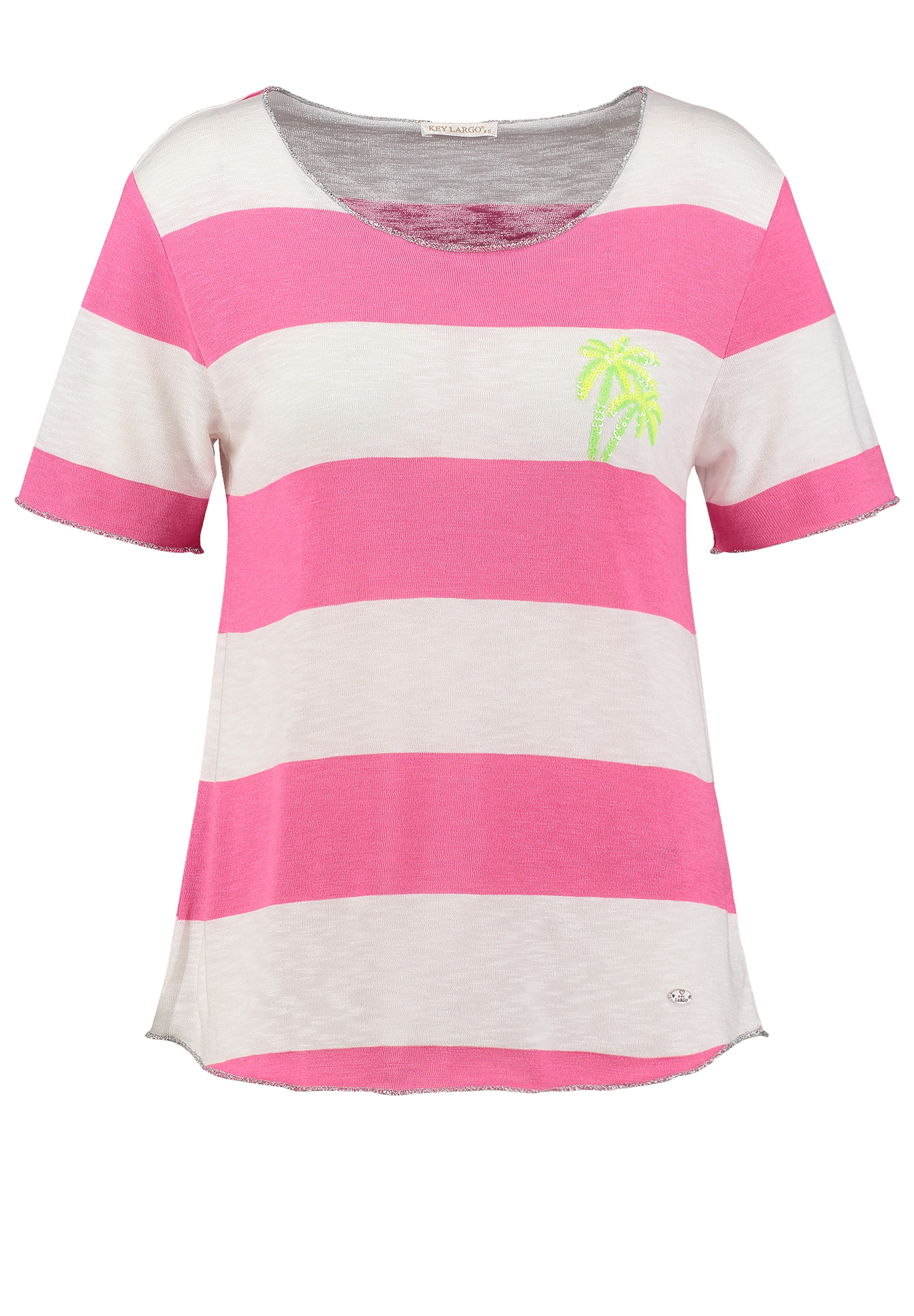 Key Largo Shirts 'South' i pink: forside