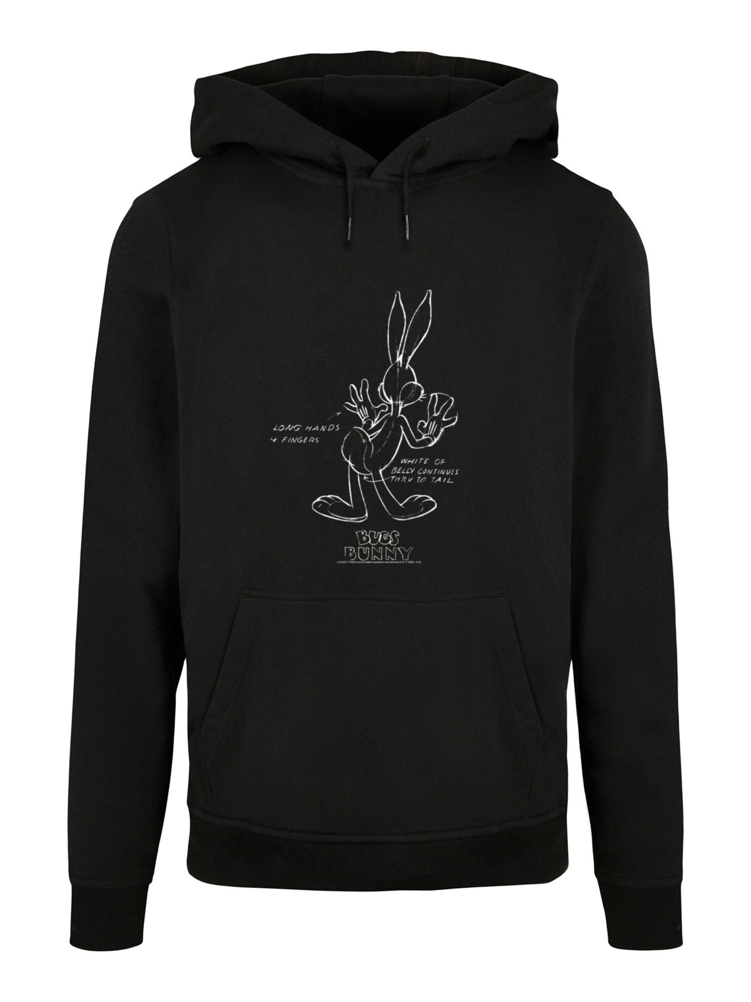 F4NT4STIC Sweatshirt in Schwarz: Vorderseite