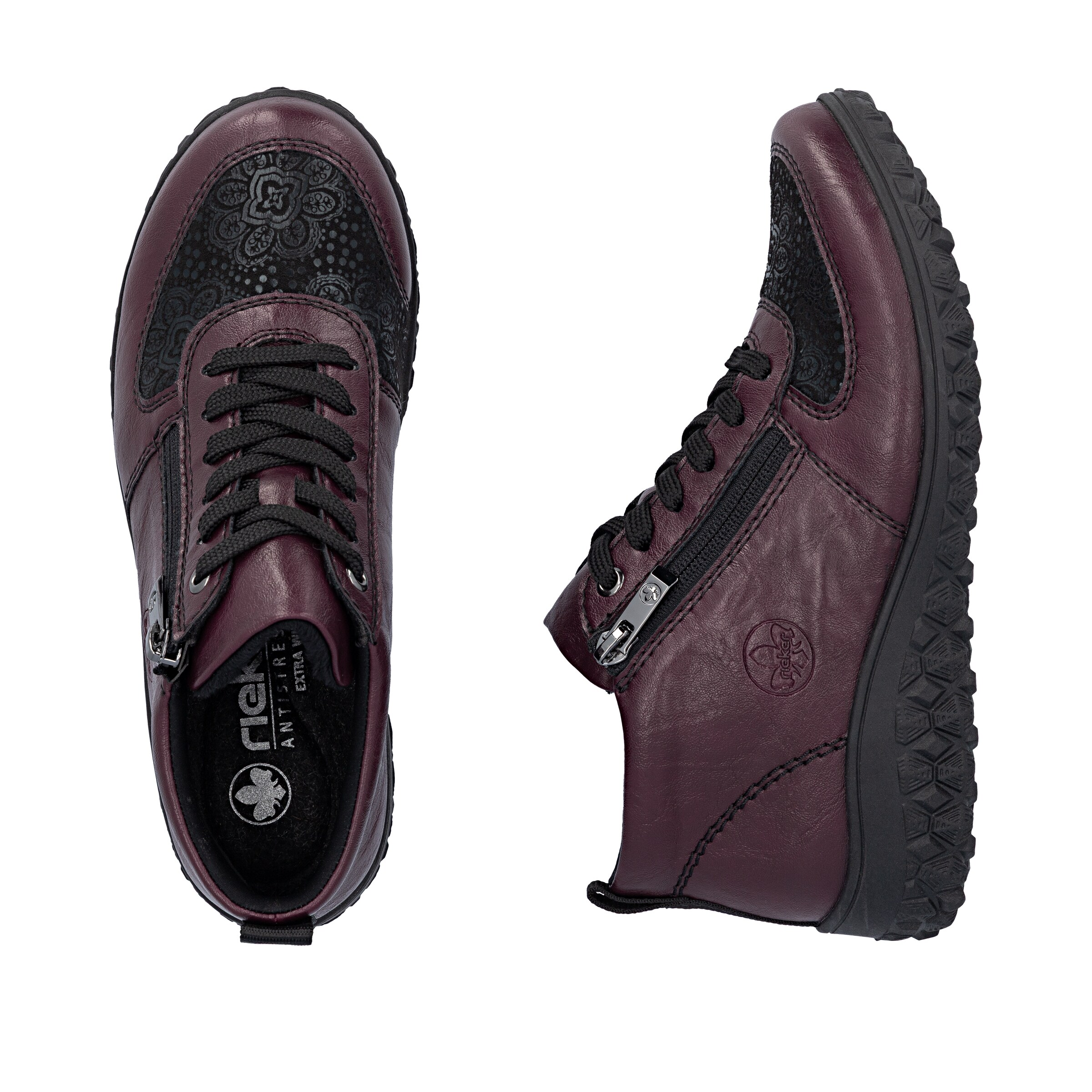 Rieker Schnürstiefelette in Rot