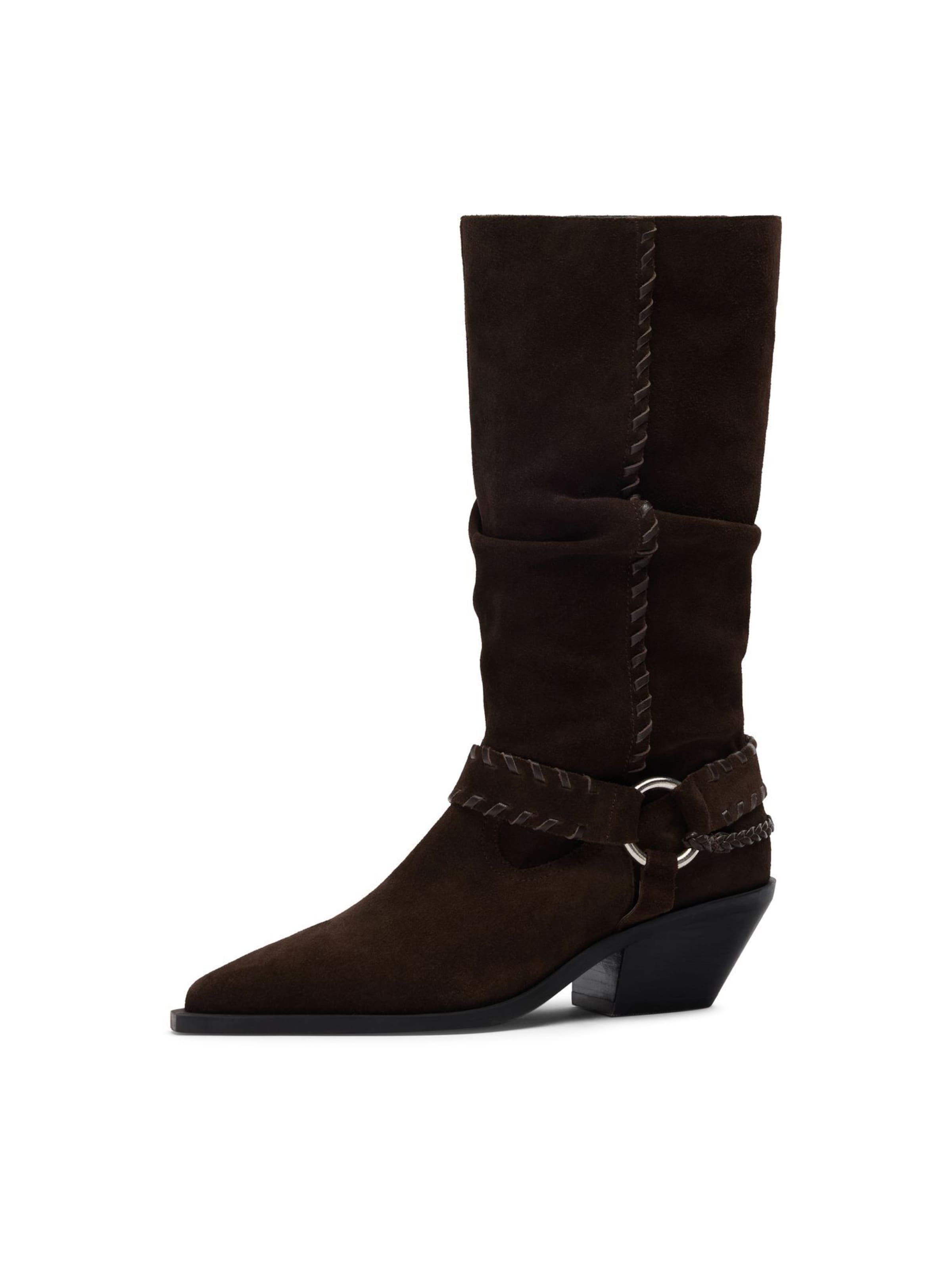 SACHA Bottes en 36 en marron, Vue avec produit