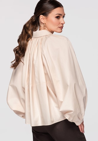 Ombre Blouse in Beige
