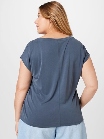 PIECES Curve T-Shirt 'KAMALA' in Blau