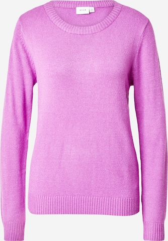 VILA Sweater 'Ril' in Purple: front