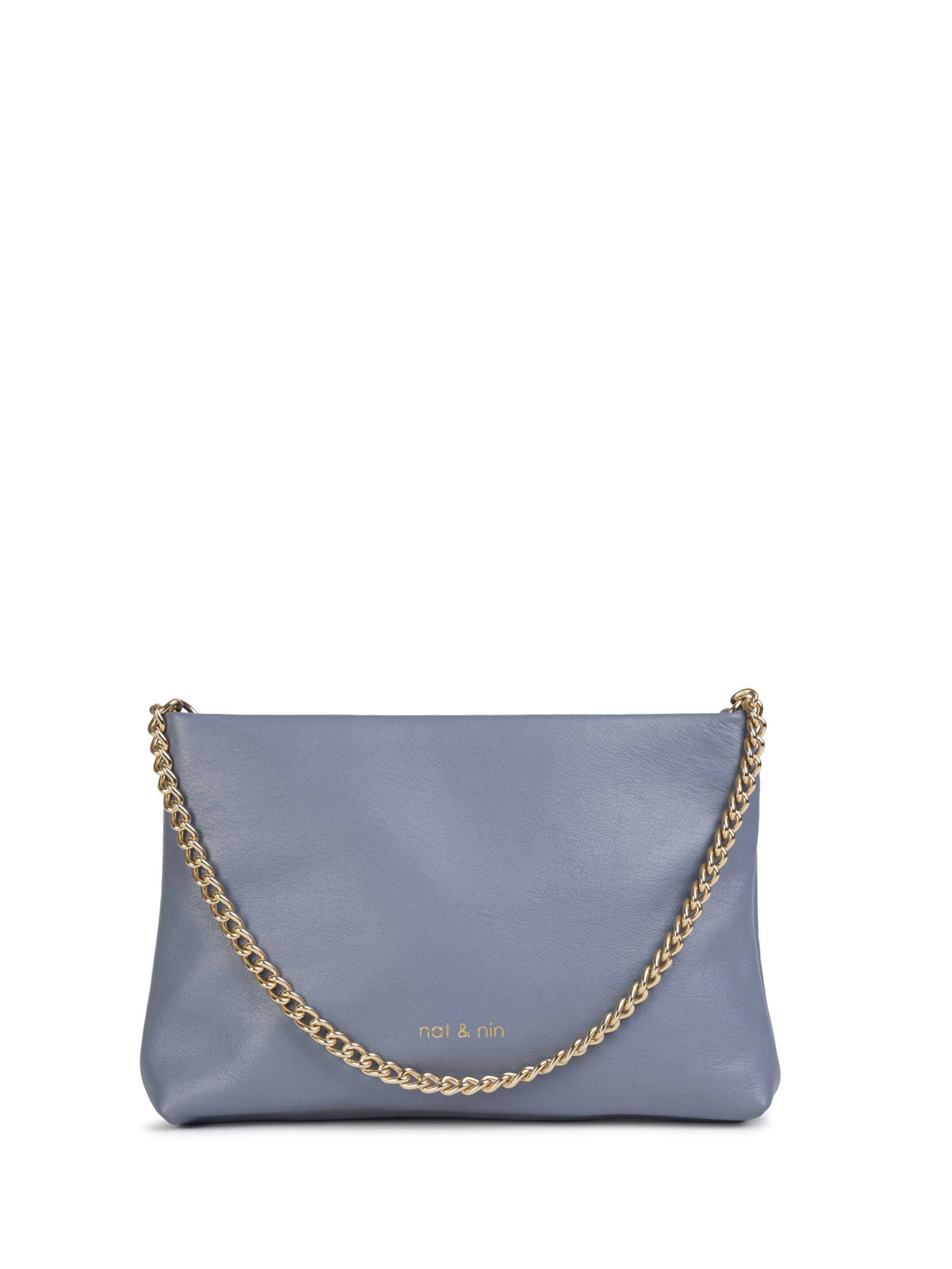 Borsa a tracolla di Nat&Nin in blu: frontale