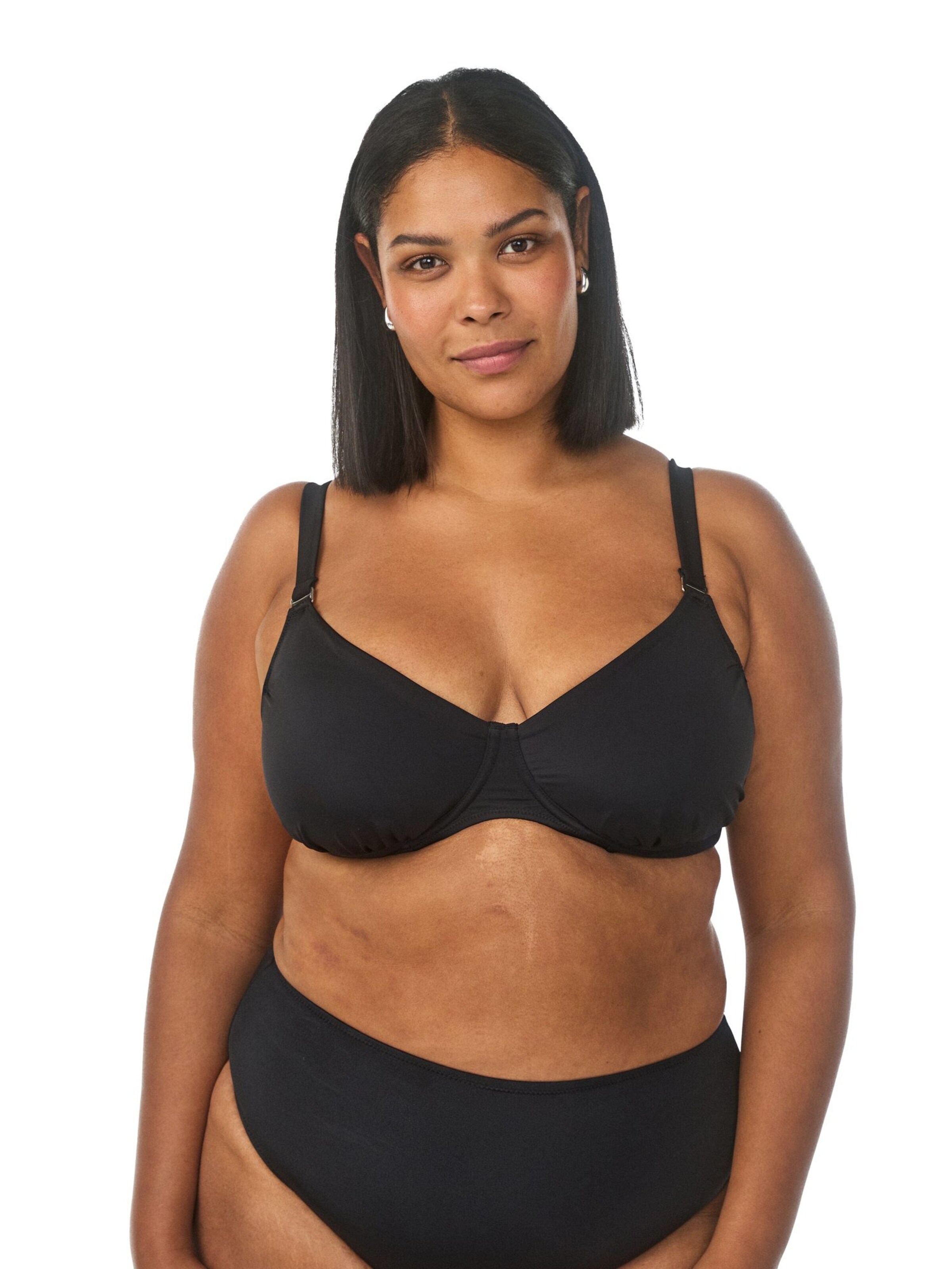 Swim by Zizzi Bralette Bikini top 'Bessie' in Black