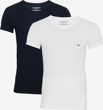 T-Shirt Emporio Armani en bleu : devant