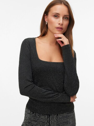 Chemisier 'VMKanva' VERO MODA en noir : devant