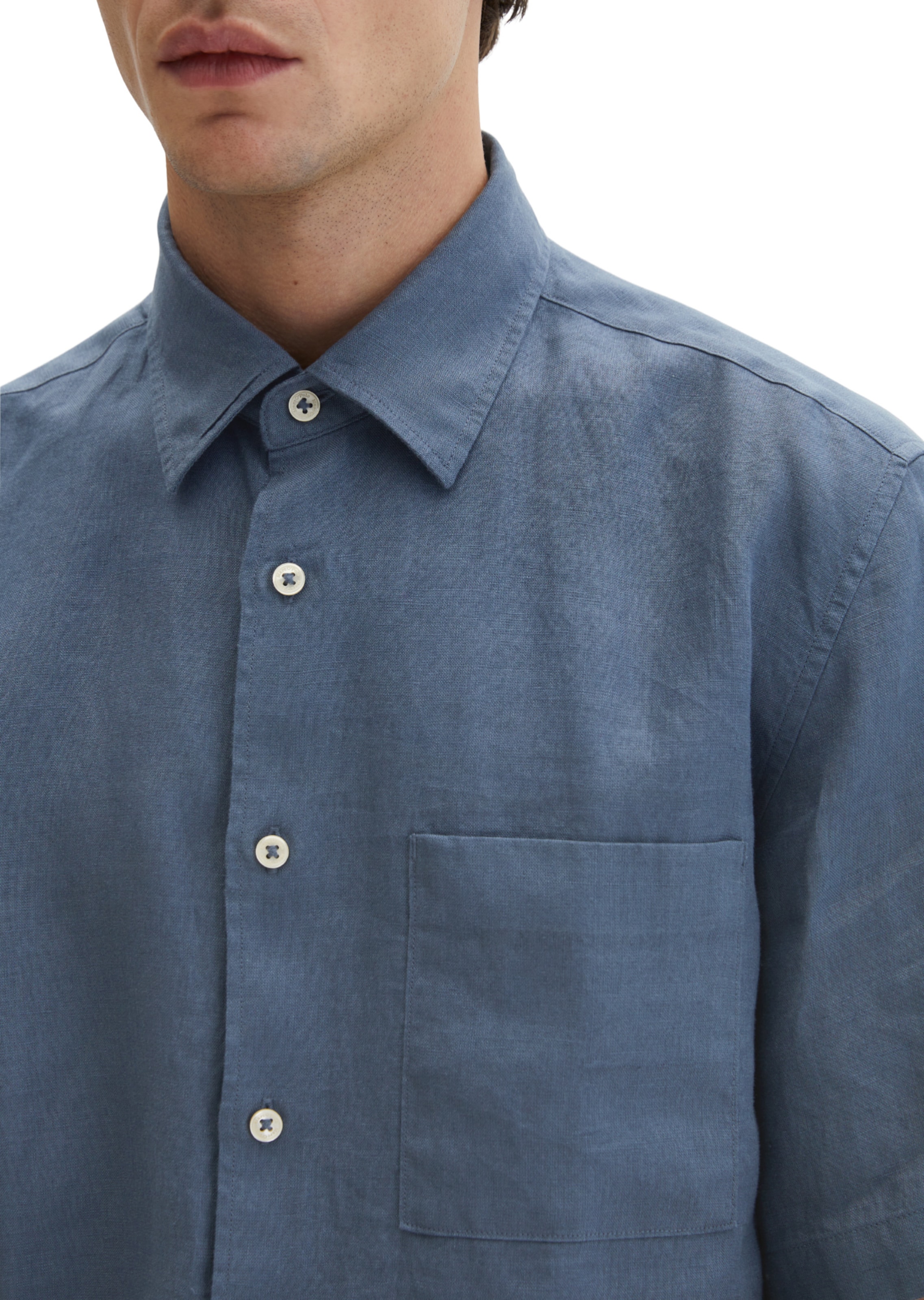 Marc O'Polo Comfort fit Button Up Shirt in Blue