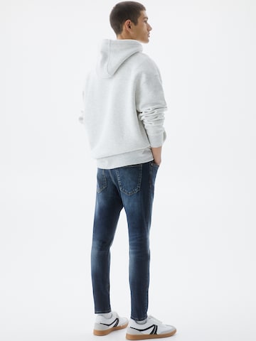 Slimfit Jeans de la Pull&Bear pe albastru