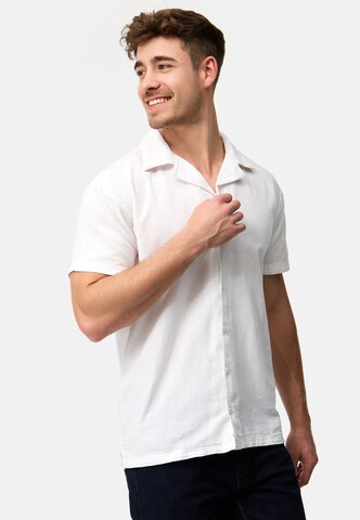INDICODE JEANS Regular fit Overhemd ' INRycroft ' in Wit