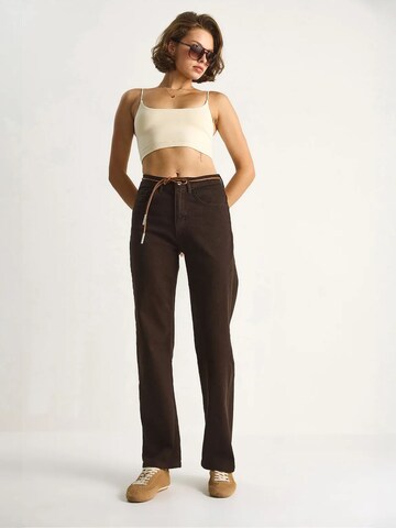 Bianco Lucci Regular Broek in Bruin