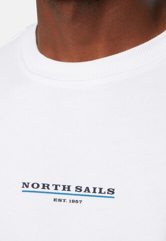 North Sails Sweatshirt mit Brust-Print in Weiß