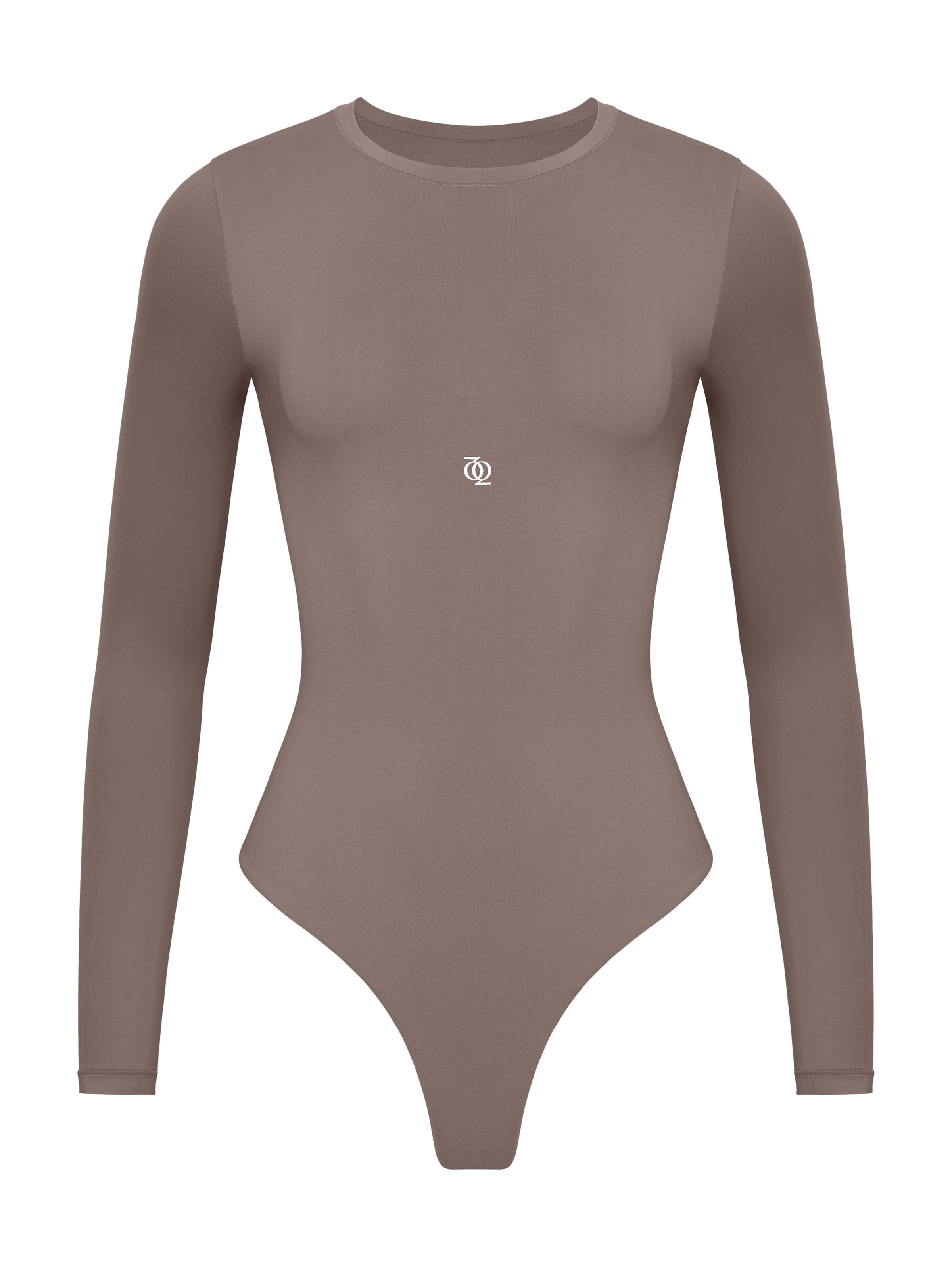 GOD SAVE QUEENS Bodysuit 'Second Skin' in Brown: front