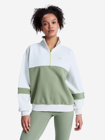 ROXY Athletic Fleece Jacket 'Ess Energy New' in Green: front