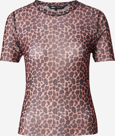 Marškinėliai 'ONLMaja' iš ONLY, spalva – smėlio spalva / ruda (konjako) / juoda, Prekių apžvalga