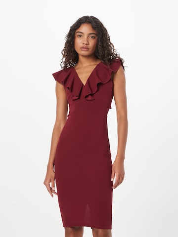 WAL G. Φόρεμα κοκτέιλ 'HIMANI' σε κόκκινο: μπροστά