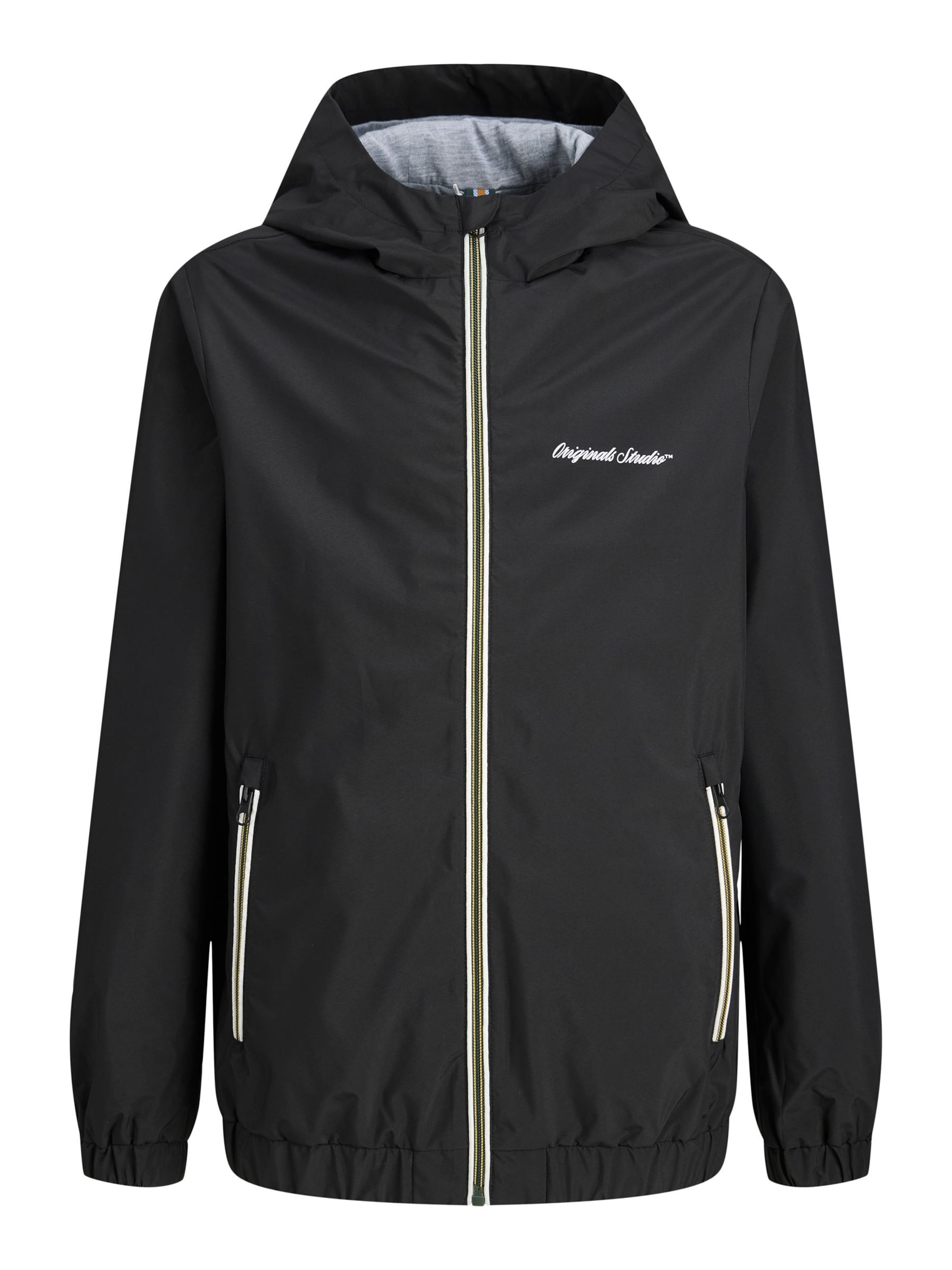 Jack & Jones Junior Overgangsjakke i sort: forside