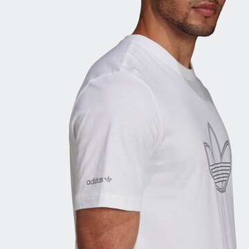 Maglietta 'Sprt Outline Logo' di ADIDAS ORIGINALS in bianco