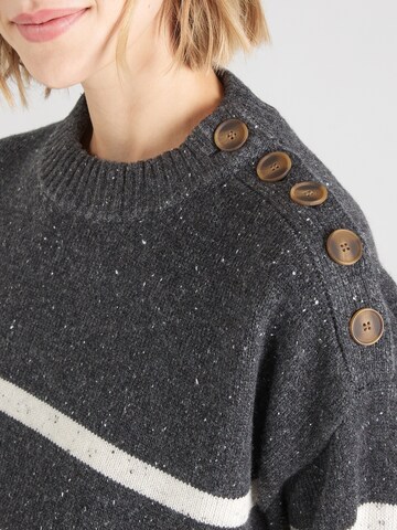 Soft Rebels Sweater 'SREMerald' in Grey