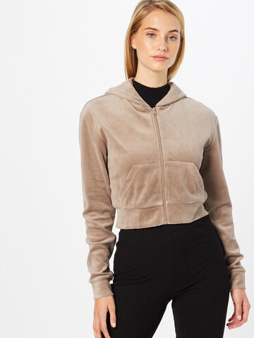 WEEKDAY Sweatjakke 'Juno' i beige: forside