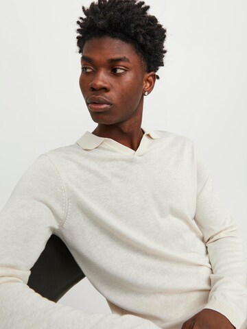 JACK & JONES Sweater 'Cigor' in White