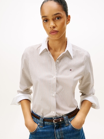 TOMMY HILFIGER Blouse 'ESS' in Brown