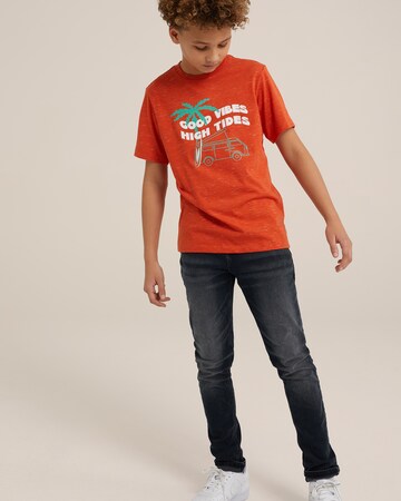 WE Fashion - Camiseta en naranja