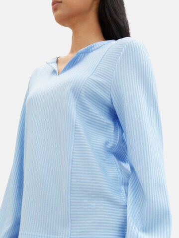 TOM TAILOR Bluse in Blau