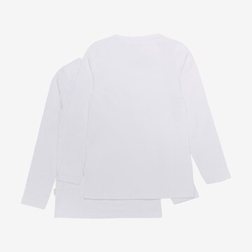 MINYMO Langarmshirt 'Basic' 2er Pack in Weiß