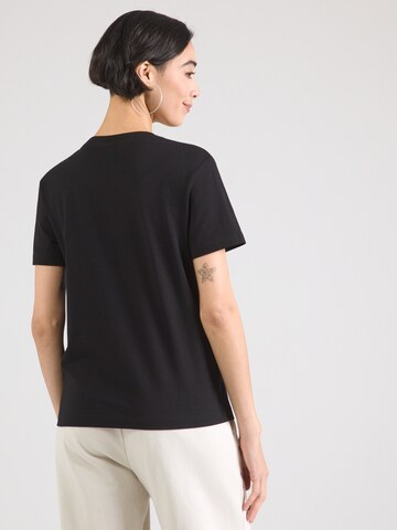 QS T-Shirt in Schwarz