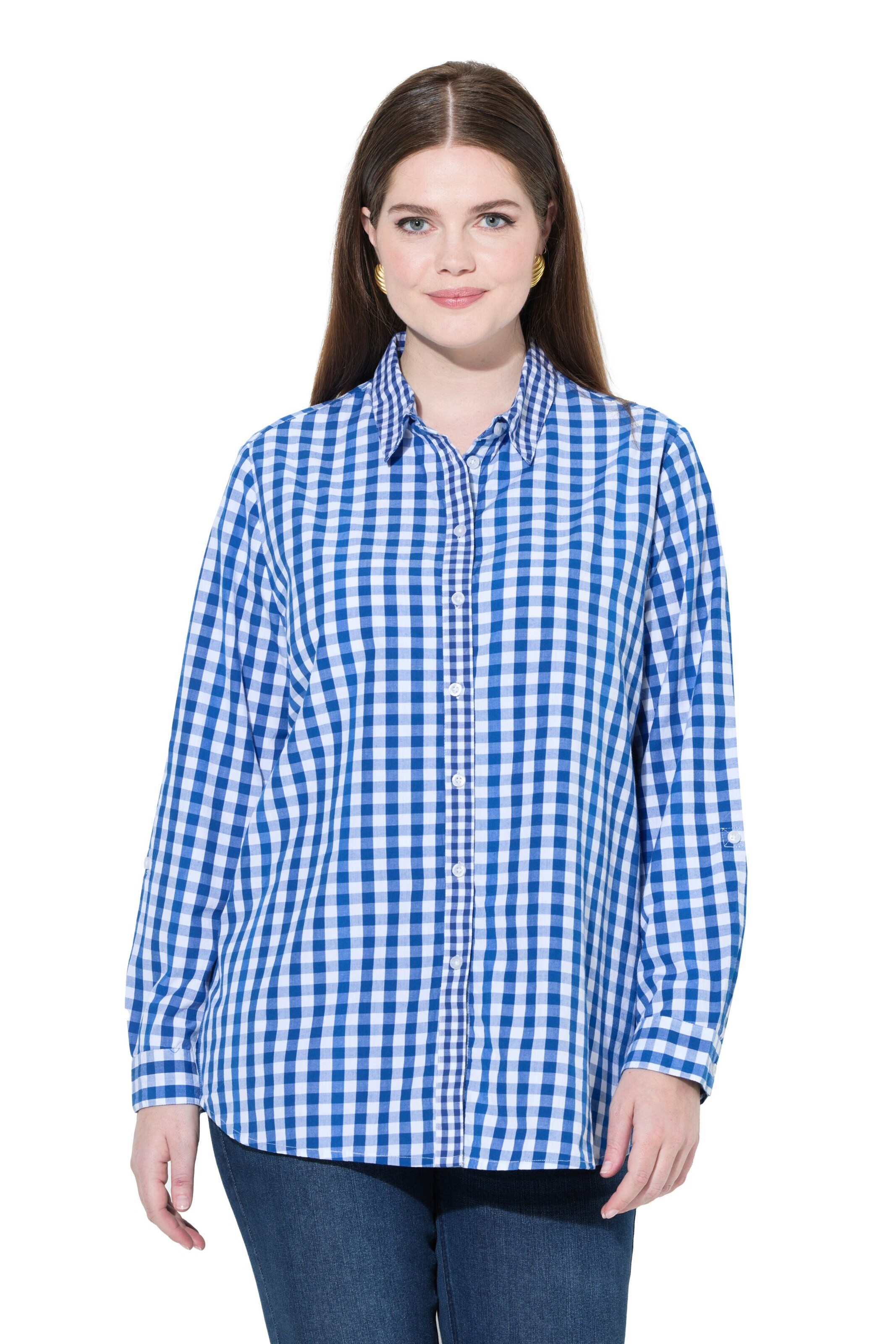 Ulla Popken Blouse in Blue: front