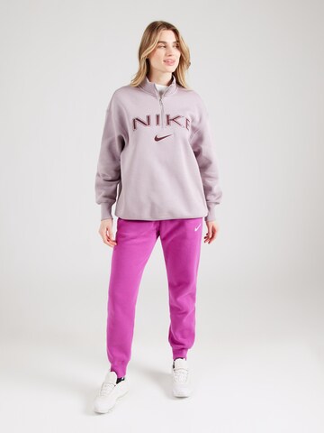 Nike Sportswear Sweatshirt 'Phoenix Fleece' i lilla